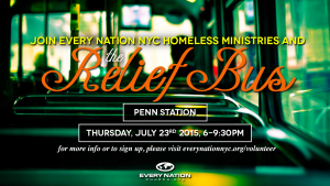 Relief Bus Volunteer Opportunity at Penn Station, July 23 2015